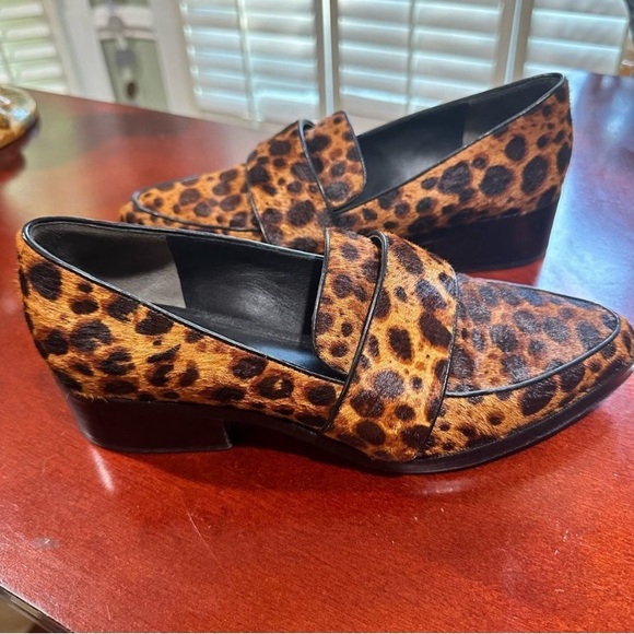 3.1 Phillip Lim Quinn Loafers Leopard Pony Hair EU 38 7 - Picture 3 of 11